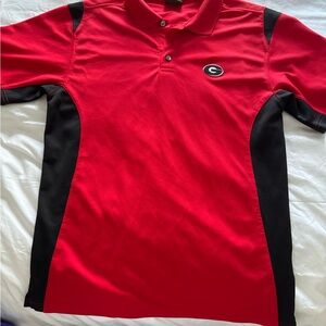 Georgia Bulldogs Women’s Red and Black Polo Shirt Size 16-18 X-Large